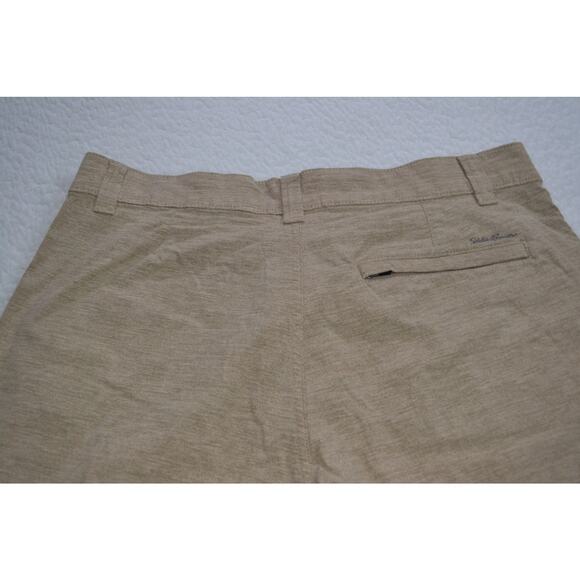 Eddie Bauer Golf Shorts Camping Hiking Mens Size 30 Wicking Performance Tan - Picture 4 of 8